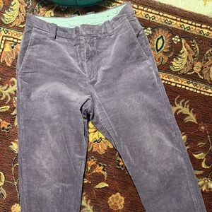 Brooks Brothers Purple Corduroy Trousers 32x30